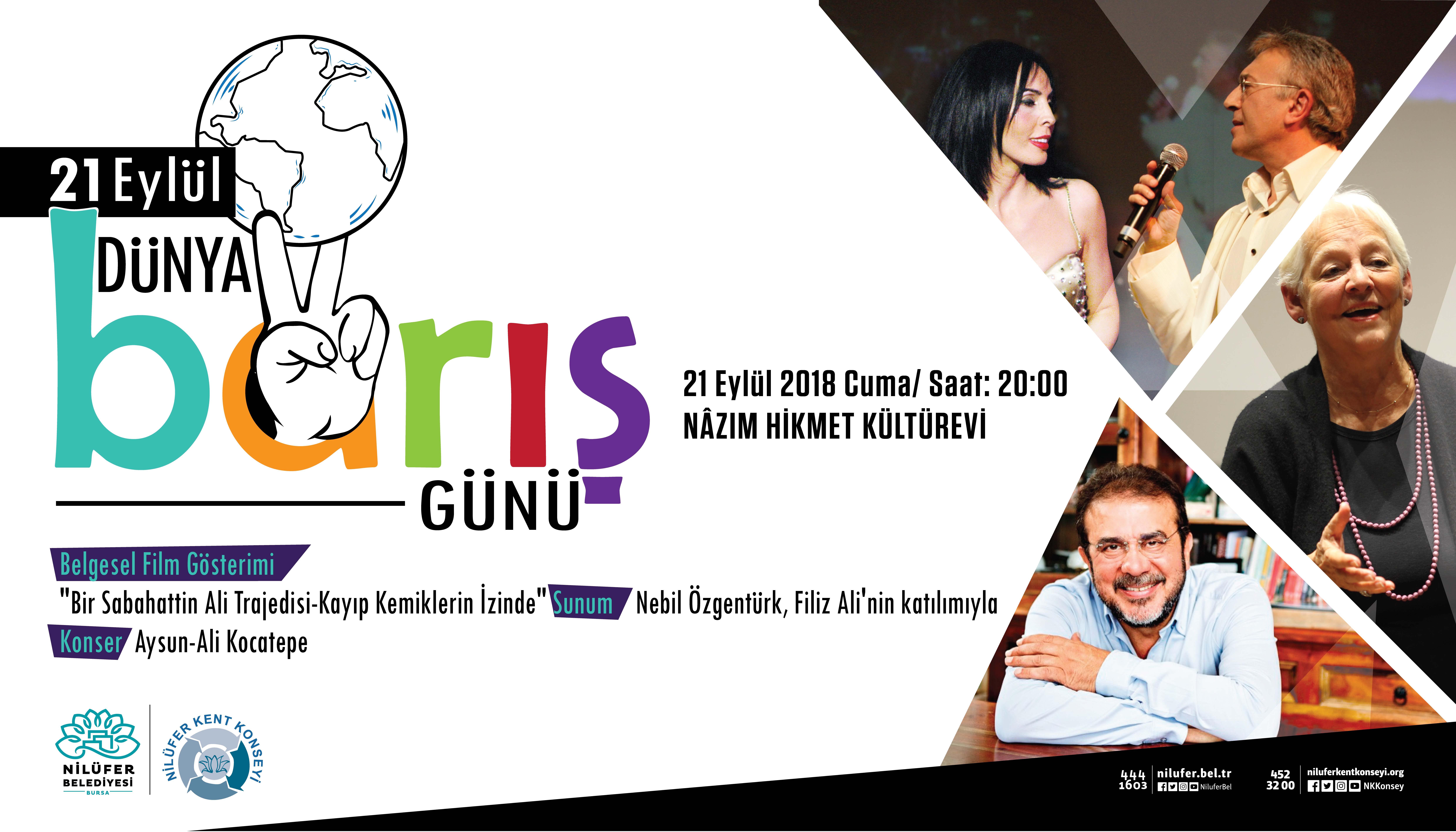 21 Eylül Dünya Barış Günü etkinlikleri