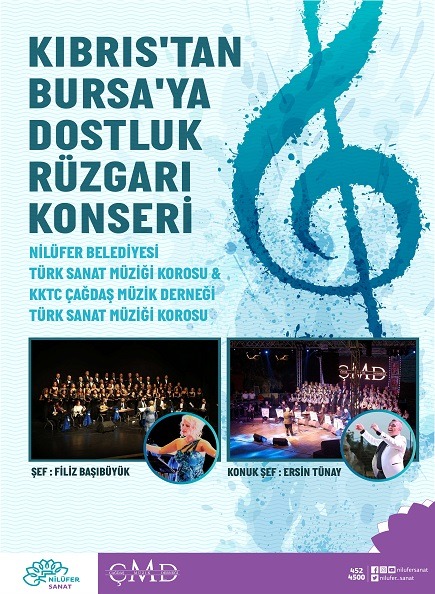 Kıbrıs'tan Bursa'ya Dostuk Rüzgarı Konseri 