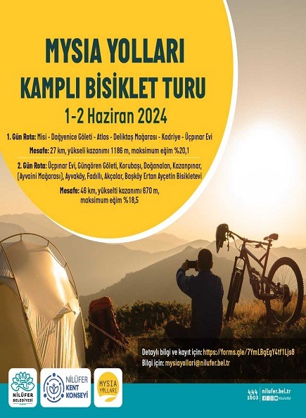  Mysia Yolları Kamplı Bisiklet Turu