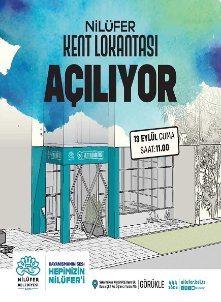 Nilüfer Kent Lokantası açılıyor!