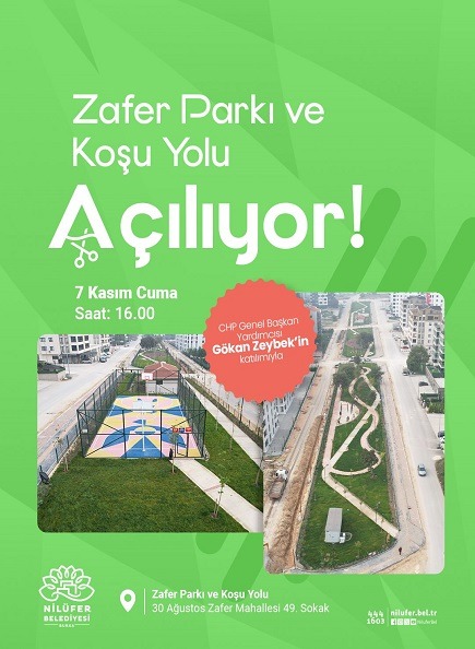 Zafer Parkı ve Koşu Yolu açılışı