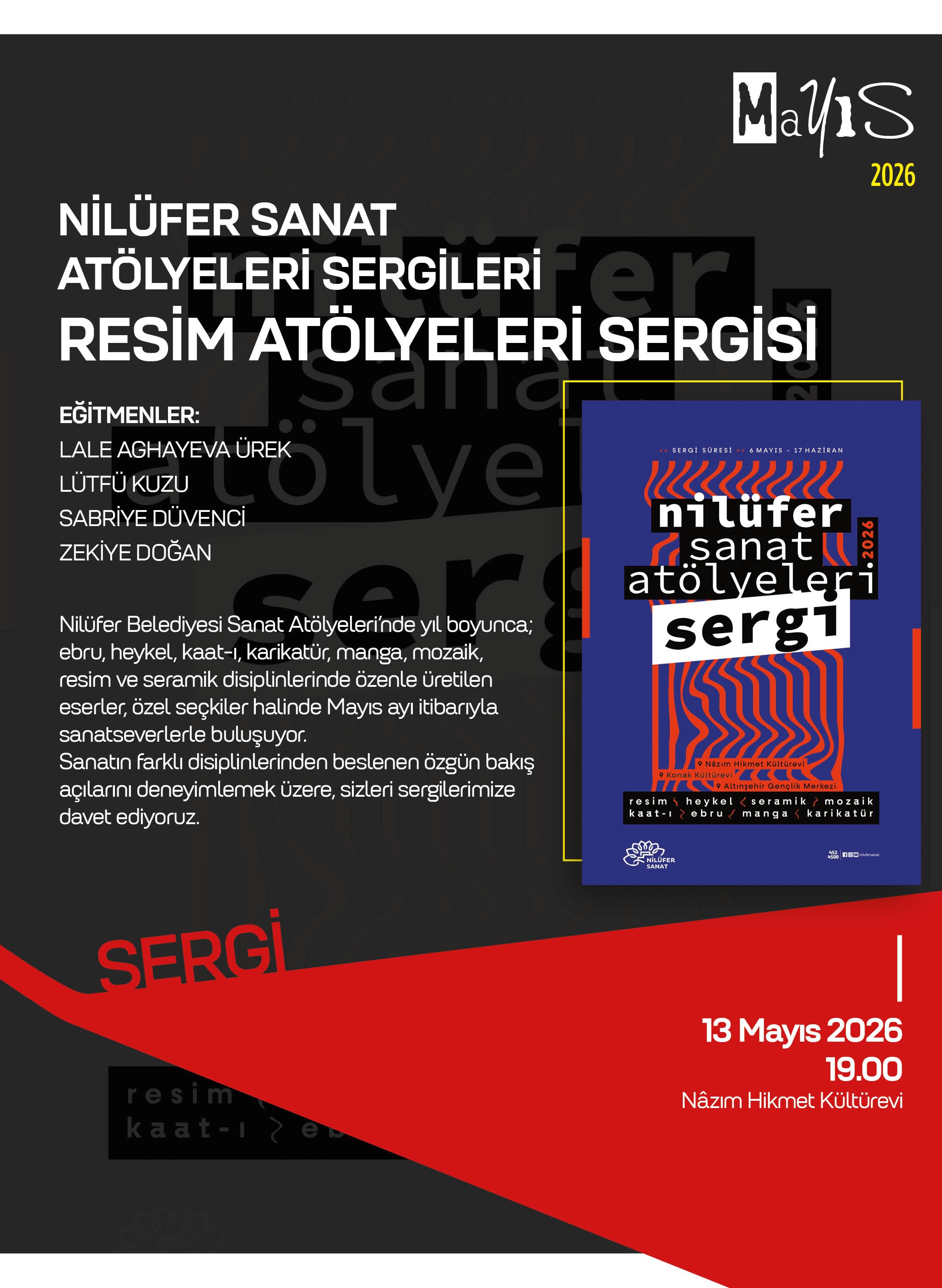 NİLÜFER SANAT ATÖLYELERİ SERGİLERİ RESİM ATÖLYELERİ SERGİSİ