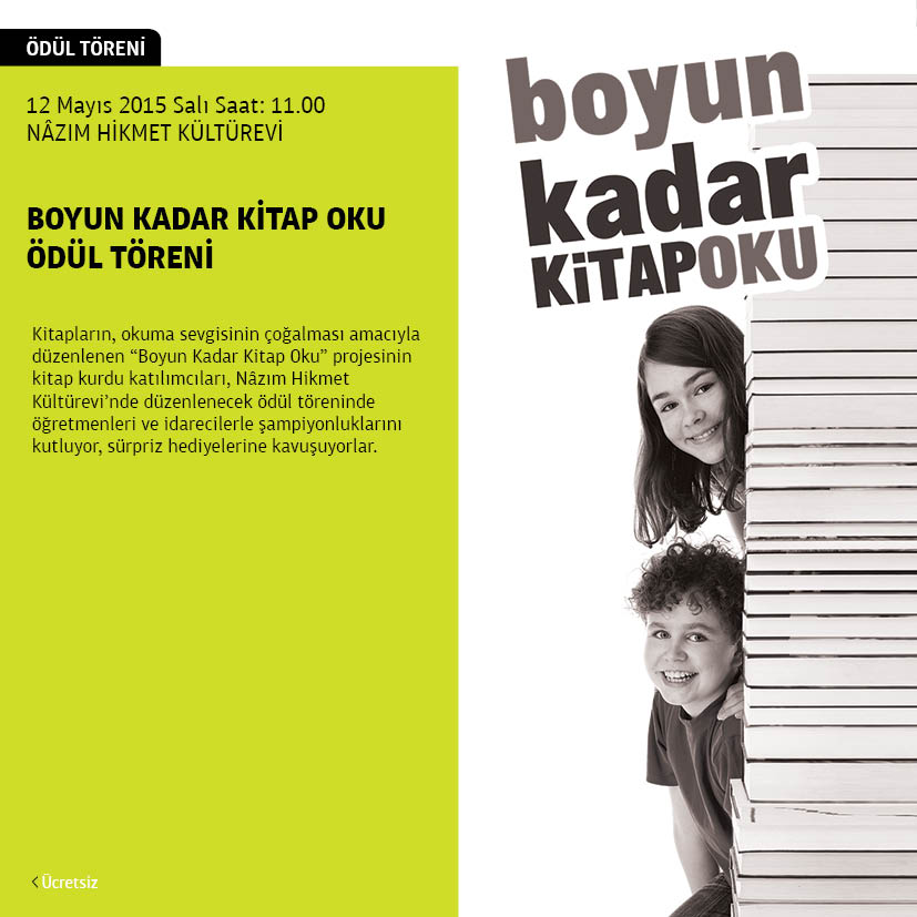 Boyun Kadar Kitap Oku Ödül Töreni